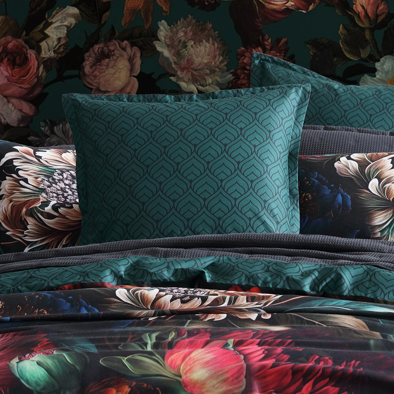 Secret Garden Green Quilt Cover Set by Logan and Mason