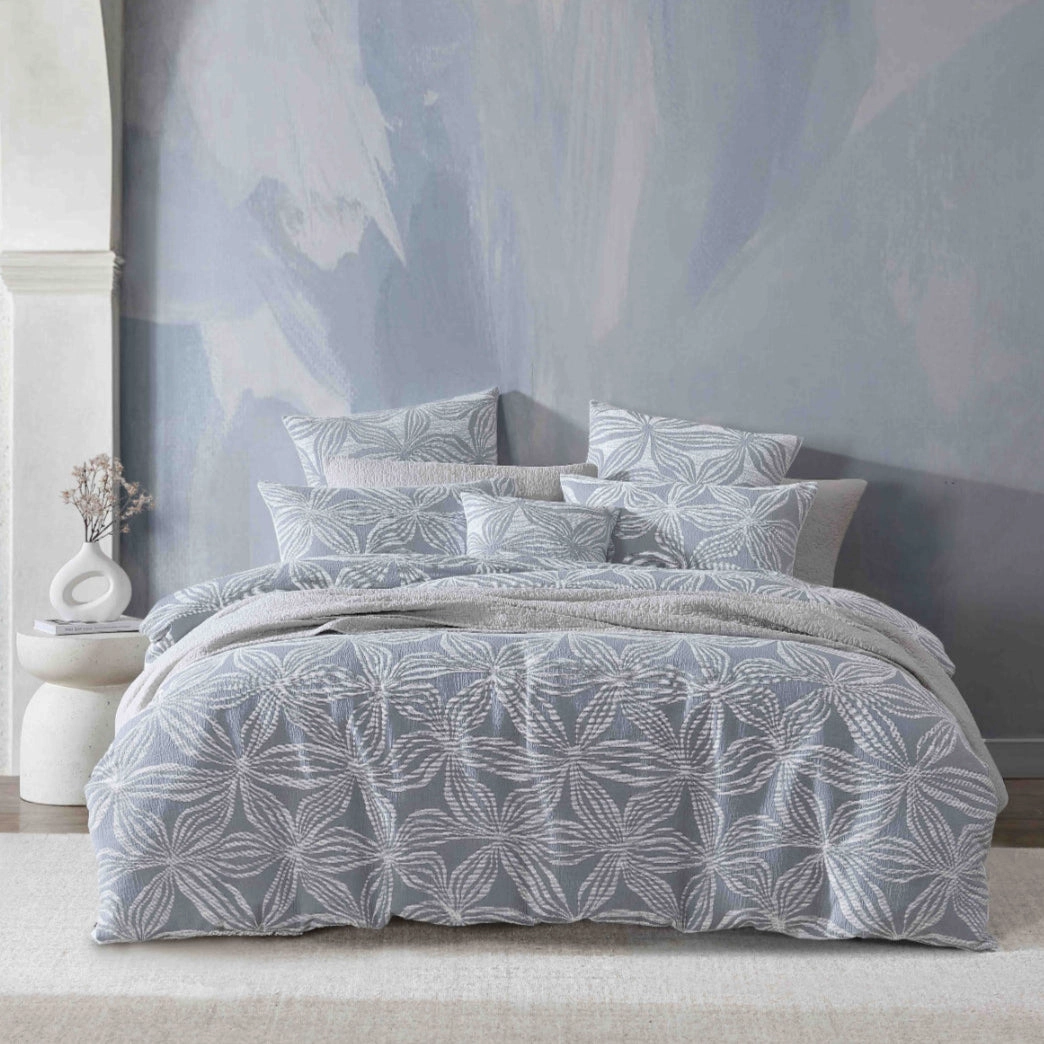 Skylar Slate Quilt Cover Set by Logan and Mason Platinum