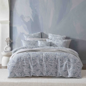 Skylar Slate Quilt Cover Set by Logan and Mason Platinum