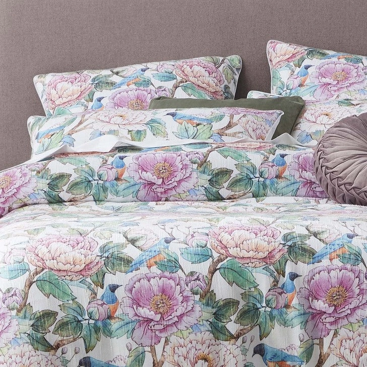 Tea Party Bloom Quilt Cover Set by Logan and Mason Platinum