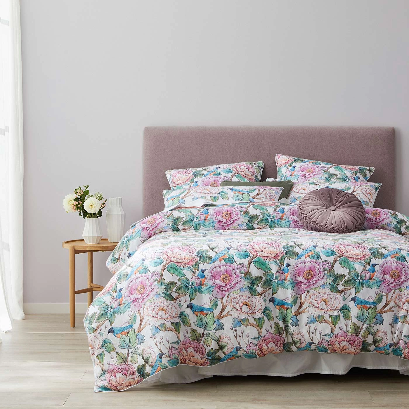 Tea Party Bloom Quilt Cover Set by Logan and Mason Platinum