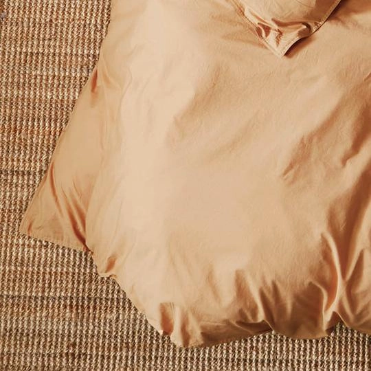 Terra Organic Cotton Caramel Quilt Cover Set by Linen House