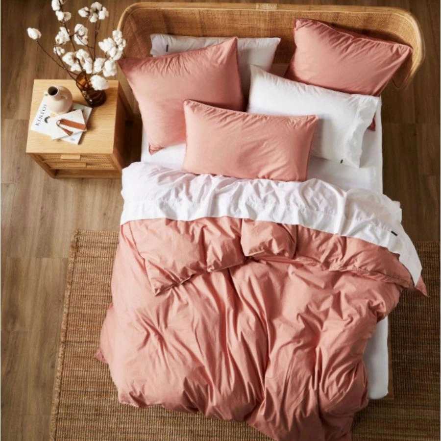 Terra Organic Cotton Rosette Quilt Cover Set by Linen House