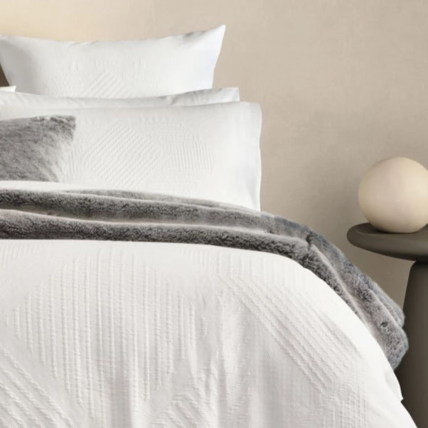 Tessoro White Quilt Cover by Sheridan