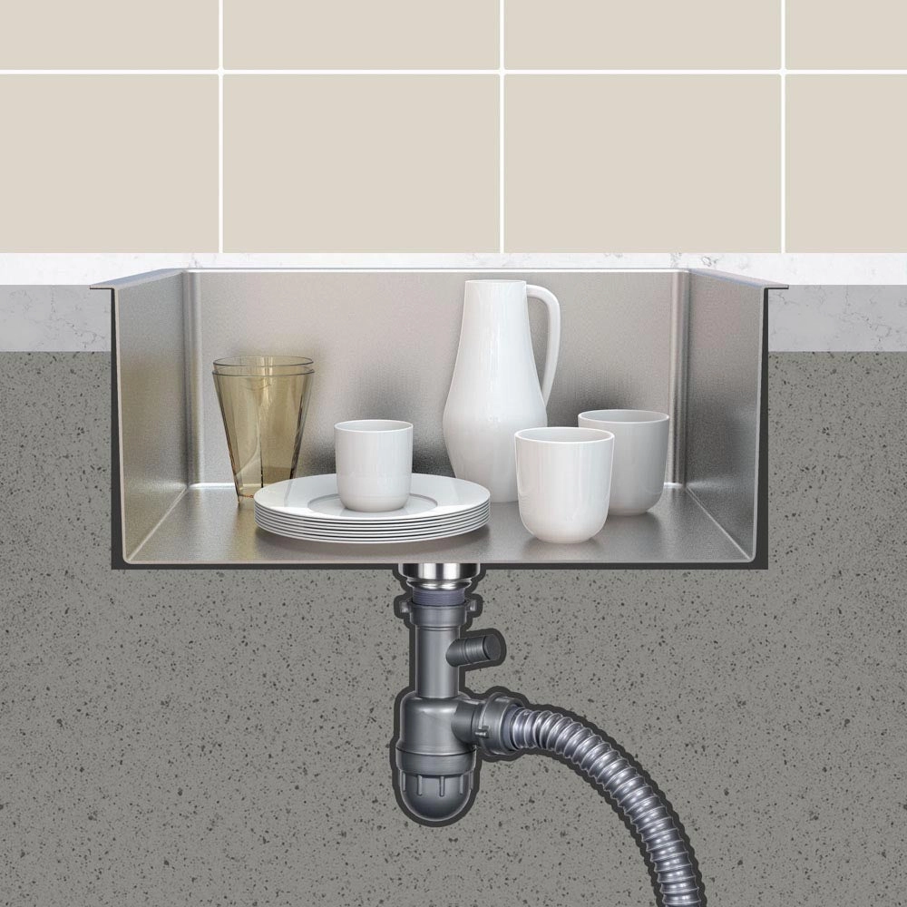 TheLAShop 23" R15 Undermount Kitchen Sink with Strainer T-304 Steel