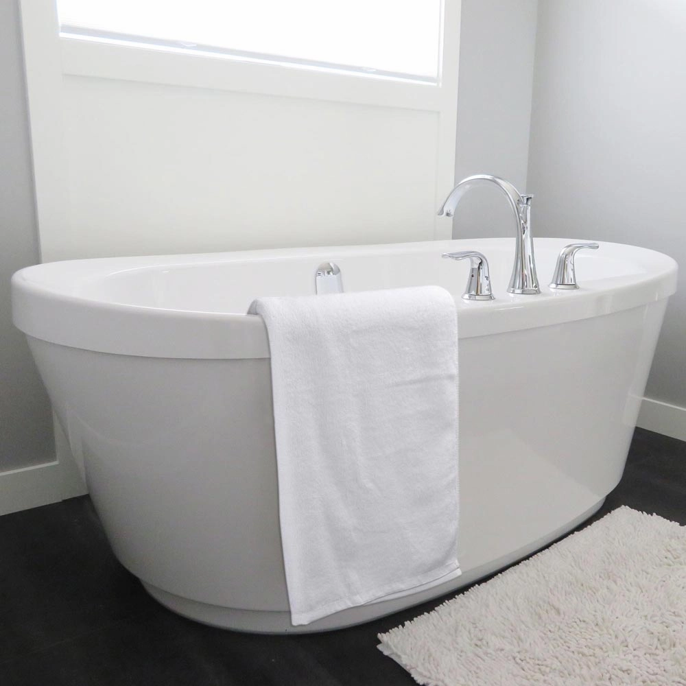 TheLAShop 6Pcs Bathtub Towel Sets White Hotel Towel Hand Face