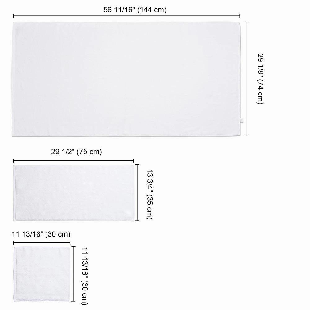 TheLAShop 6Pcs Bathtub Towel Sets White Hotel Towel Hand Face
