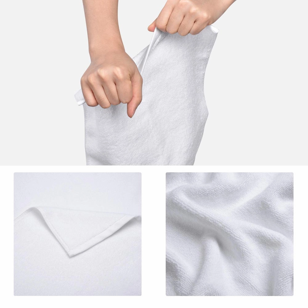 TheLAShop 6Pcs Bathtub Towel Sets White Hotel Towel Hand Face