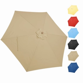 TheLAShop 9 ft 6-Rib Patio Umbrella Replacement Canopy