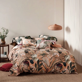 Tillie Brandy Quilt Cover Set by Linen House
