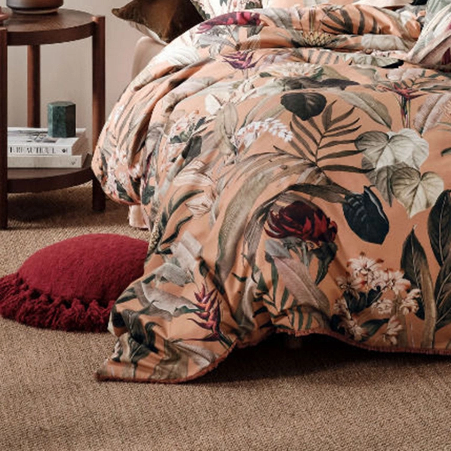 Tillie Brandy Quilt Cover Set by Linen House