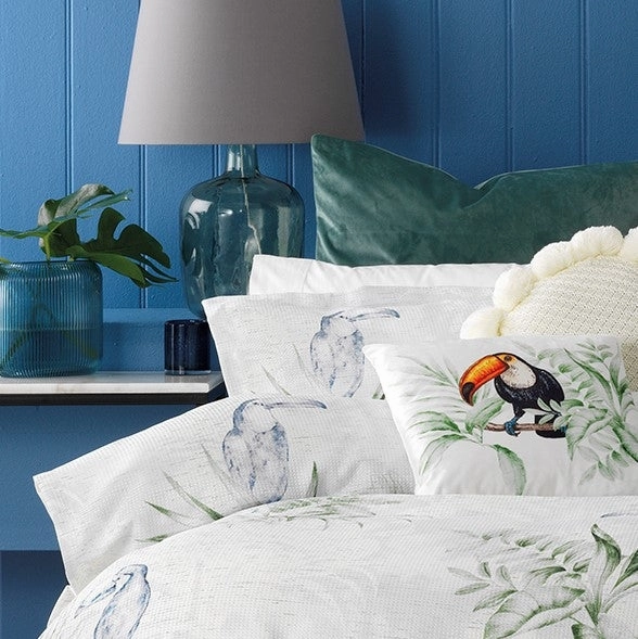 Toucan Green Quilt Cover Set by Bianca