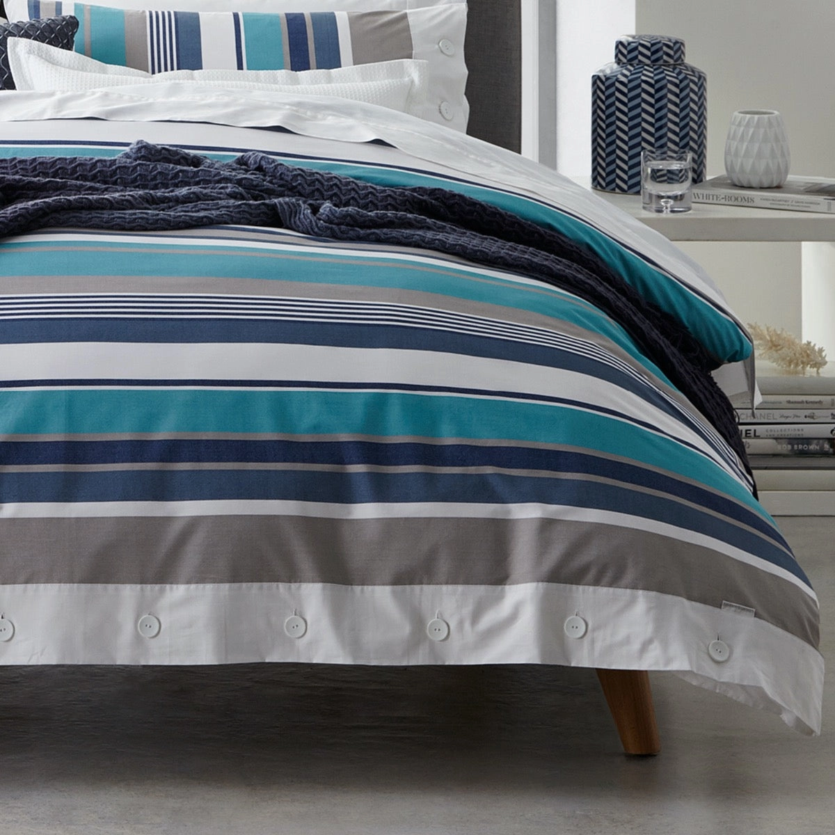 Trent Lagoon Quilt Cover Set By Logan & Mason