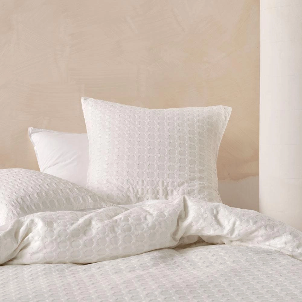 Vista White Quilt Cover Set by Linen House