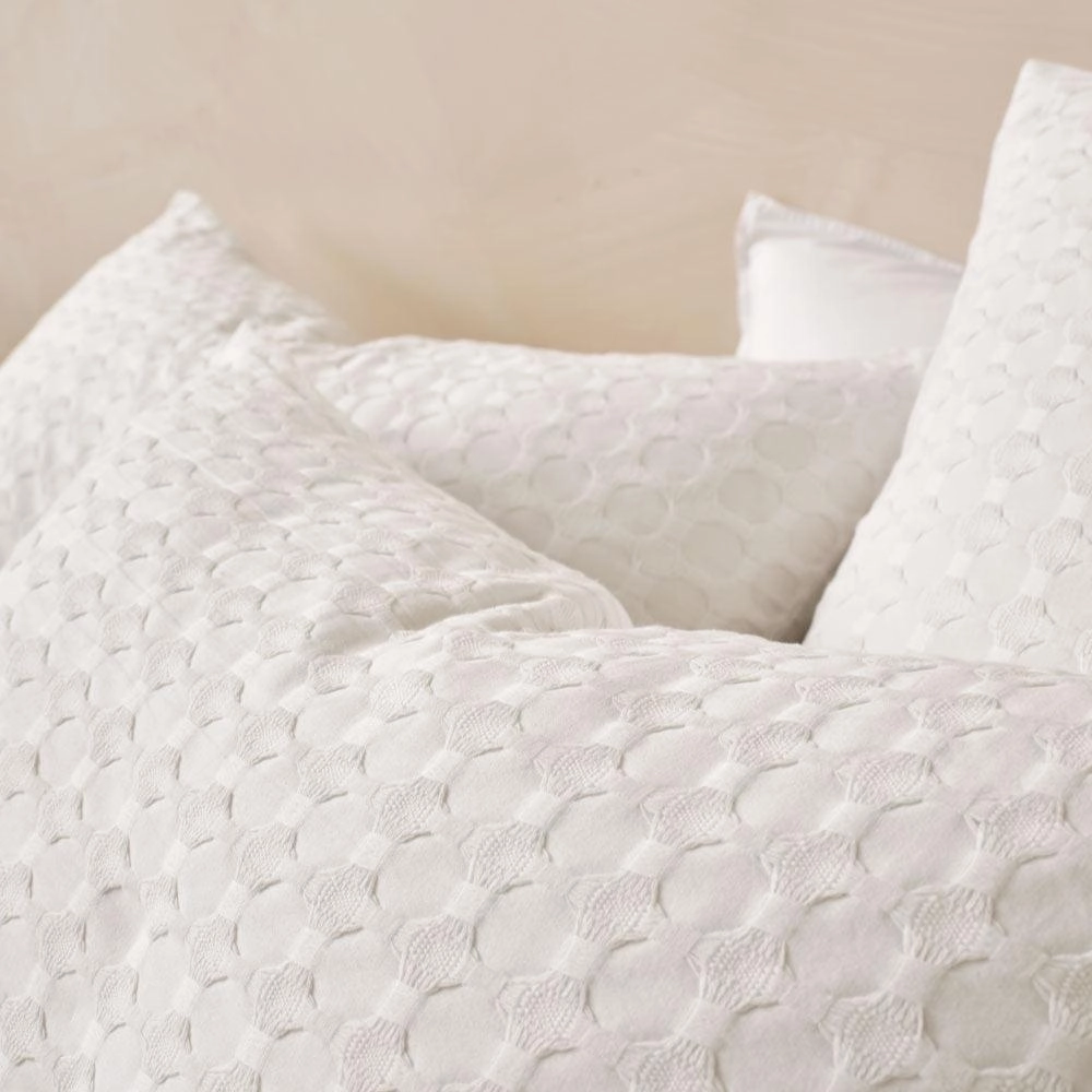 Vista White Quilt Cover Set by Linen House