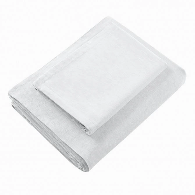 Wellington White Linen Blend Quilt Cover Set by Bianca