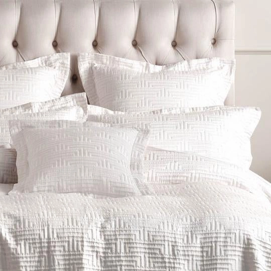 Winston White Quilt Cover Set by Linen House